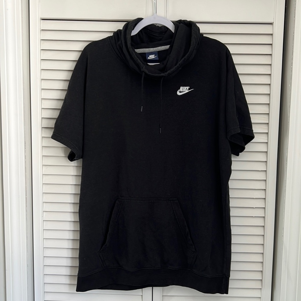 Nike Women’s Cowl Neck Short Sleeve Running Hoodie Size Large